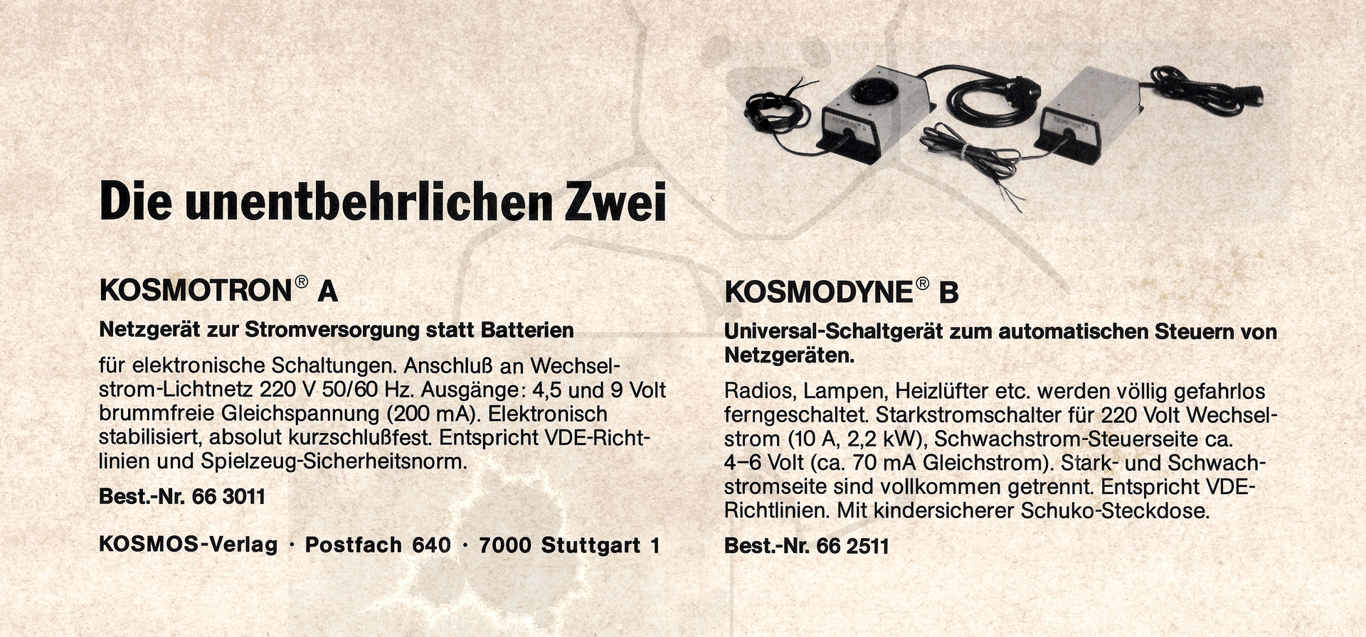 Kosmos Elektronik Labor E200 - Übersicht Rückseite